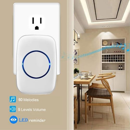 FullHouse Door Chime When Door Opens, Wireless Door Sensor Entry Alarm