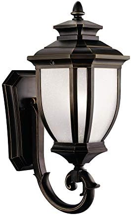 Kichler Salisbury Outdoor Wall Light, Rubbed Bronze, 19.25"