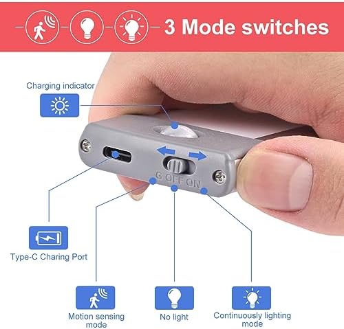 30-LED Motion Sensor Cabinet Light,Magnetic Motion Activated Under Counter Closet Lighting, Wireless USB Rechargeable Kitchen Cupboard Night Lights,Motion Activated Light Bar-2Pack