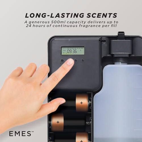 EMES 700 Waterless Smart Aromatherapy Diffuser | Scent Diffuser for Essential Oils for Homes, Spa, Office & Hotel | 24-Hr Bluetooth-Controlled Scent Air Machine | 500ml Capacity-Color Gray | 700 sq ft