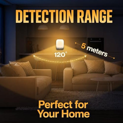 Night Sensor LED Motion-Activated Night Light Rotatable Dusk to Dawn AC Outlet Plug-in Wall Night Sensor Light for Bedroom Hallway Stairway Garage Basement Corridor Indoor