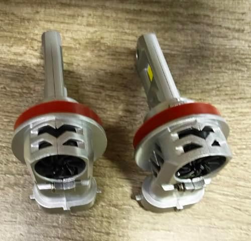 SEALIGHT H11/H9/H8 Light Bulb, 1000% Brighter than Origin, 6500K Output Canbus Ready, IP68 Waterproof, 80000Hrs Lifespan, 1：1 Size Installation, Pack of 2