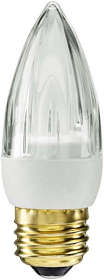 GE Lighting 65535 Energy Smart LED 2.4-Watt (15-watt replacement) 100-Lumen Fluted Candle Light Bulb with Medium Base, 1-Pack