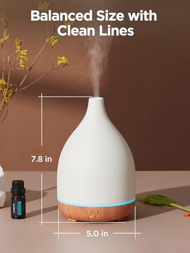 InnoGear 300ml Ceramic Essential Oil Diffuser, Diffusers for Home, Yellow