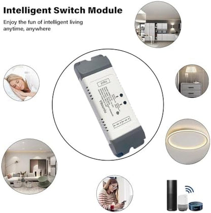 EWeLink 2CH WiFi Relay DC7-32V Inching Self Lock Garage Door Controller