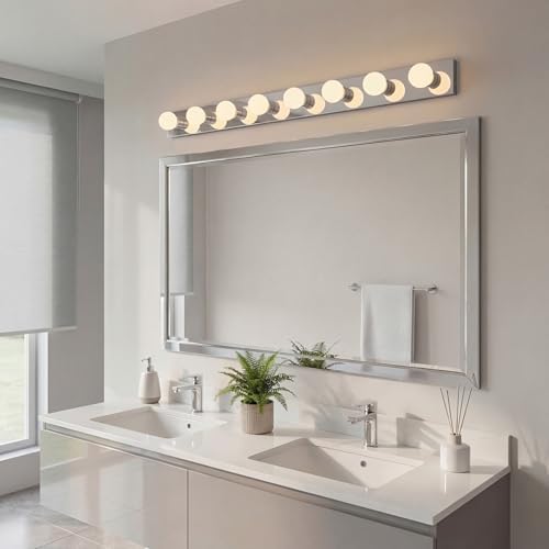 Kichler 8-Light Bathroom Vanity Light, Chrome