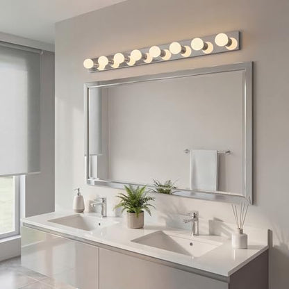 Kichler 8-Light Bathroom Vanity Light, Chrome