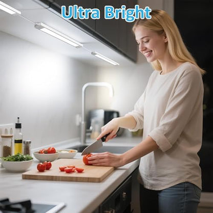 maylit Plug in Under Cabinet LED Light Bar, Ultra-Bright, Wired, 14 Inch
