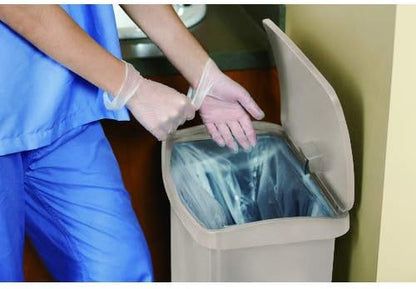 Rubbermaid Commercial Products STREAMLINE Plastic Front Step Step-On-Trash/Garbage Can/Bin, 18 GAL, Red, for Doctor's Office/Hospitals/Healthcare