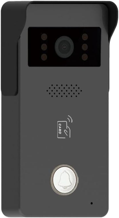 Tuya Smart Office/Home Wireless WiFi Doorbell Camera Security Video Intercom for Access Control System Color Touch Screen Phone App Remote Open with Lock/Fobs/Power Supply Doorbell