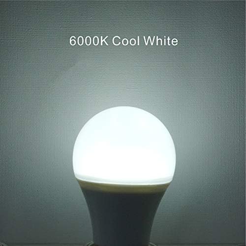 Dusk to Dawn Light Bulbs, 9W (100 Watt Equivalent) Automatic On/Off Light Sensor Bulb, Built-in Photocell Detector No Timer Required E26 A19 120V 6000K Cool White for Indoor Outdoor Yard Patio Garage