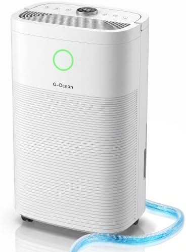80 Pints/Day Compressor Dehumidifier for Home up to 5,500 Sq.Ft, Dehumidifier with Drain Hose, Humidity Control, 3 Modes, 24H Timer, Water Tank, Child Lock for Bathroom, Basement, Bedroom