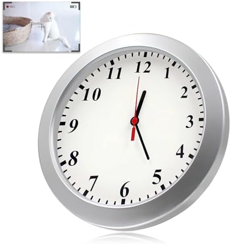 1080P HD Mini Spy Camera Wall Clock Cameras with Motion Detection