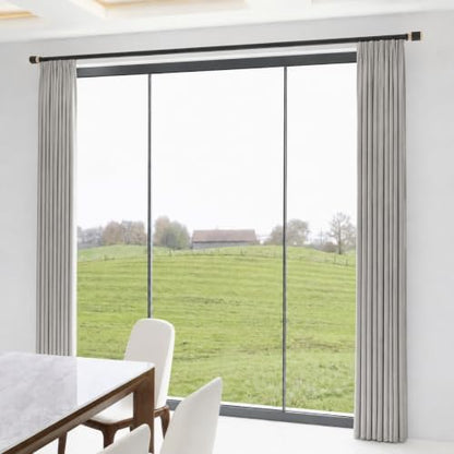 ZSHINE Motorized Curtain Dual Track System (Matte Black Finish)