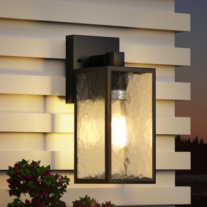 WIHTU Exterior Lighting Fixture, Outdoor Front Porch Light Wall Mount 1Pack
