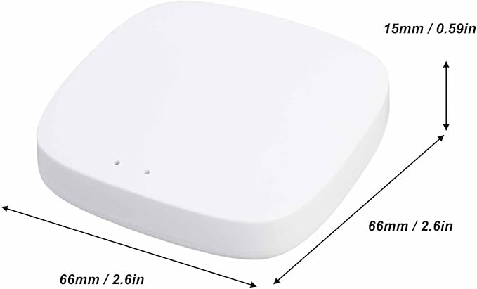 Luocute Wireless Smart, Home Device Hub WiFi Bridge Remote Controller with Support for Tuya Smart Products, Compatible with Assistant for Homes (White)