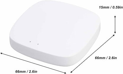 Luocute Wireless Smart, Home Device Hub WiFi Bridge Remote Controller with Support for Tuya Smart Products, Compatible with Assistant for Homes (White)