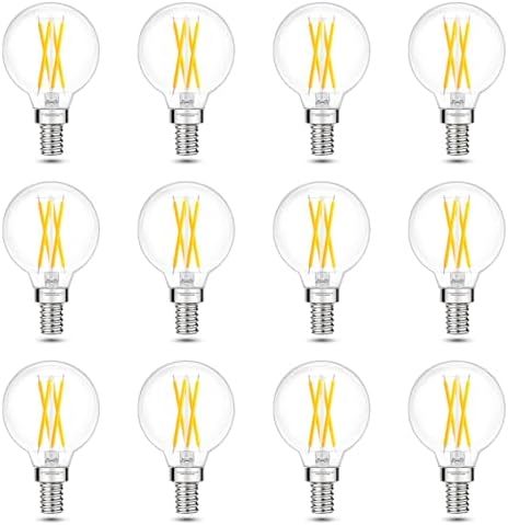 E12 G16.5 Globe Bulb LED, 4000K Neutral White, 60W Equivalent Dimmable
