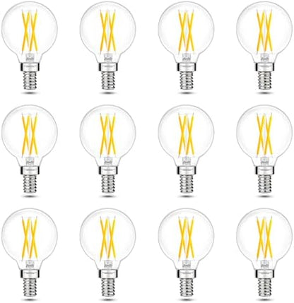 E12 G16.5 Globe Bulb LED, 4000K Neutral White, 60W Equivalent Dimmable