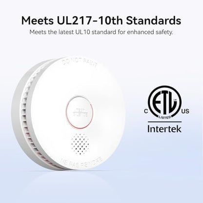 SITERWELL 10 Pack Smoke Detector, 10 Year Product Life Fire Alarm