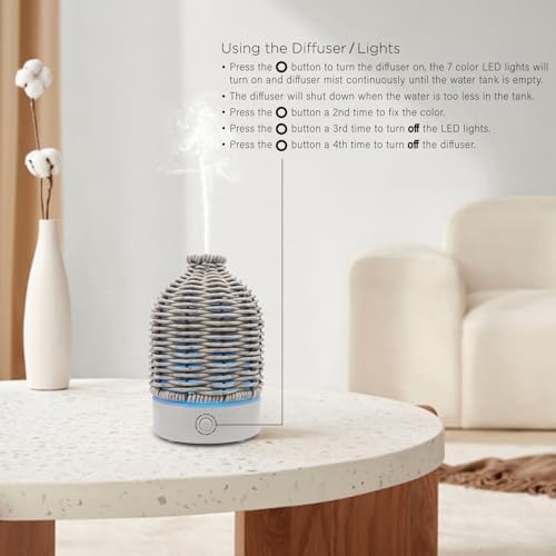 VICTORIA AROMA Essential Oil Diffuser - Multifunction Aromatherapy Diffuser
