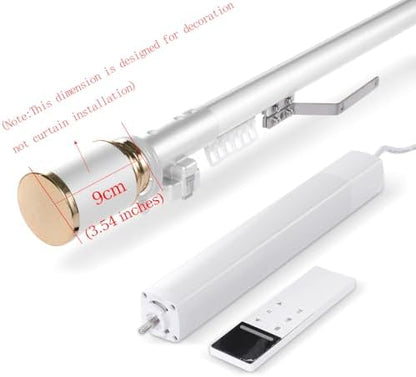 ZSHINE Motorized Curtain Dual Track System (White)