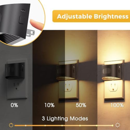 L LOHAS LED Night Light with Motion Sensor & Dusk to Dawn Sensor, 3CCT