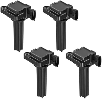 BDFHYK Ignition Coil Pack UF526 Compatible with Saab 9-3 2003-2011 9-3X 2010-2011 2.0L l4 Saab Oem Coil Pack Coil for C1430 GN10592 H6T60271 5C1423 SKIC117 5C1423 COP300 GN10592 C732 Set of 4