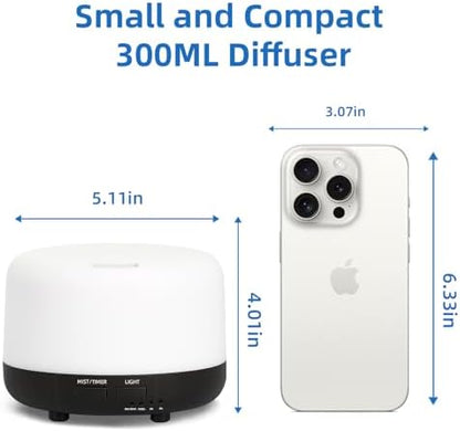 SPLITSKY 300ml Ultrasonic Essential Oil Diffuser with Remote Control