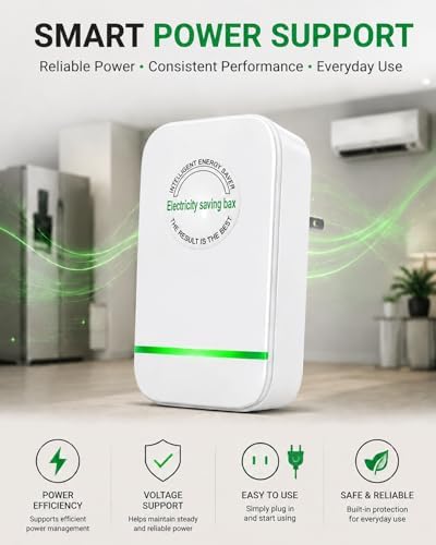 Electricity Saving Box 6 Pack, Outlet Power Device with US Plug for Home, Office & Indoor Use