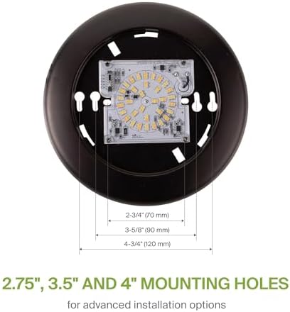 ASD 1 Pack Bronze LED Disk Lights 6 Inch, 5CCT Flush Mount Ceiling Light