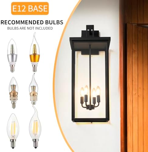 30 in Extra Large Outdoor Wall Lights Exterior Wall Sconce,1 Pack