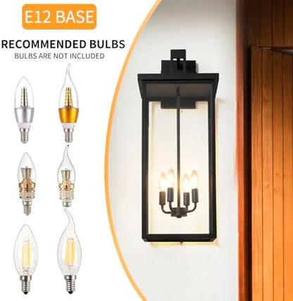 30 in Extra Large Outdoor Wall Lights Exterior Wall Sconce,1 Pack