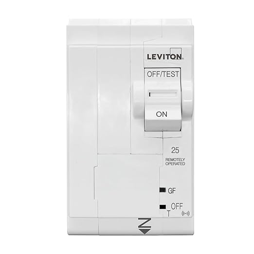 Leviton 2nd Gen Smart Circuit Breaker with Remote Control, GFCI, 2-Pole 25 Amp, 120/240-Volt and 120/208-Volt, 10kA Interrupt Rating, LB225-GST