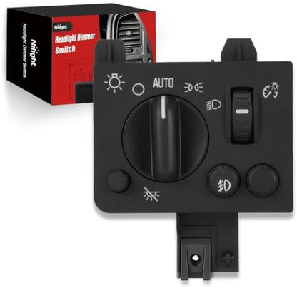 Nilight Headlight Dimmer Switch Compatible with 2004-2012 GMC Canyon