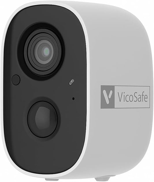 VicoHome CG6 Outdoor Security Camera Wireless, 2K Color Night Vision, AI Motion Detection, 2-Way Talk, Battery-Powered WiFi, IP65 Weatherproof, Spotlight Siren Alarm, Free Cloud/SD Storage