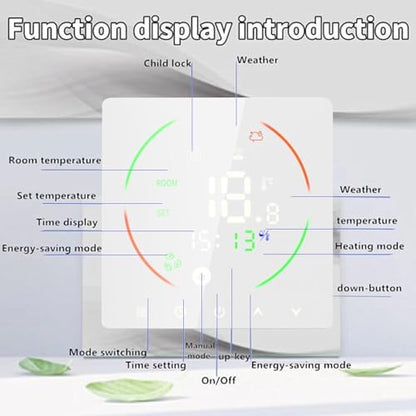 Electric Floor Heating Thermostat, Smart WiFi Thermostat,16A