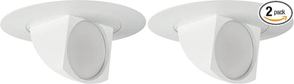 Feit Electric 5-6 inch Adjustable Scoop Recessed LED Downlight - 3000K Bright White - Dimmable - 75W Equivalent - 45 Year Life - 850 Lumen - High CRI (Pack of 2)