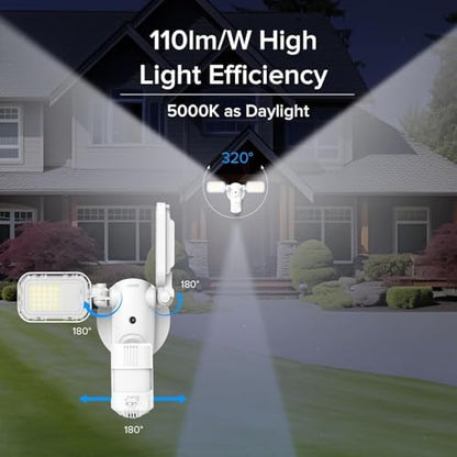 SANSI Brightest 10,000LM IP65 LED Outdoor Flood Light with Remote Control