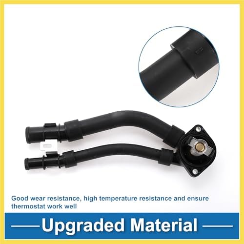 Car Thermostat No.1322000015 Engine Coolant Thermostat Housing Assembly for Mercedes Benz for Smart Fortwo 2008-2015 Plastic Black Durable Benefit