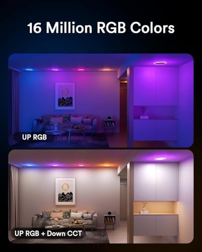 Lumary Smart Recessed Lighting Pro 4 Inch with RGB/Night Ring, 780LM 4Pack