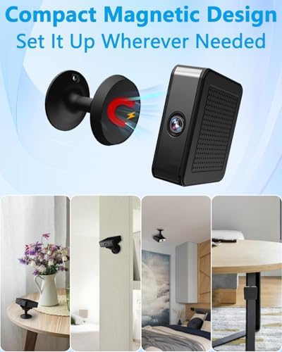 Mini Spy Camera, WiFi/AP Hotspot/Offline Modes, 4K No WiFi Security Camera