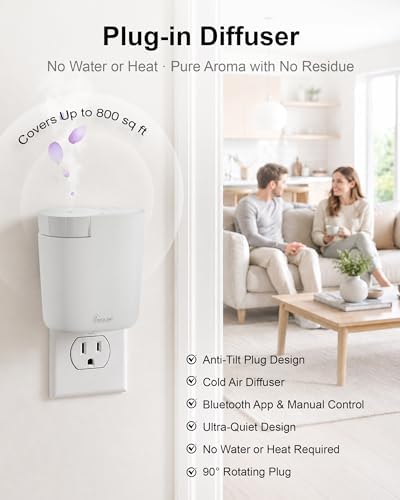 Waterless Plug in Diffuser,Essential Oil Plug in Wall Diffuser