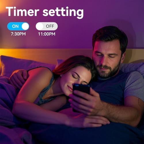 CHARKEE LED Strip Lights 200ft (2 Rolls of 100ft). 24V 5050 Ultra Long Super Bright Smart Light Strips with APP Control. 24keys Remote Music Sync Color Changing Led Lighting for Bedroom, Decoration