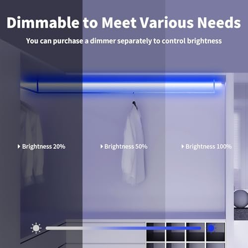 iNextStation Blue LED Light Strip 16.4FT Neon Rope Lights (with DC12V Plug)