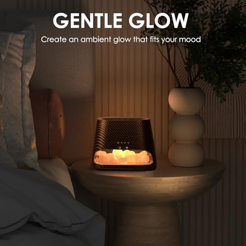 SALKING 2-in-1 Essential Oil Diffuser for Home,Himalayan Salt Lamp Diffuser