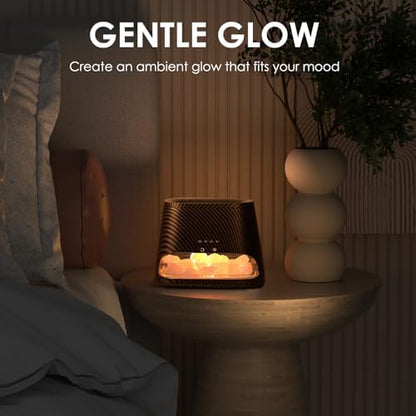 SALKING 2-in-1 Essential Oil Diffuser for Home,Himalayan Salt Lamp Diffuser