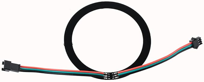 35 Bits WS2812 Addressable LED Ring with SM2.54-3P Connector Wire, DC5V WS2812B 5050 RGB LED with Built-in Driver Pixels Individual Control for Arduino ESP8266 Nodemcu