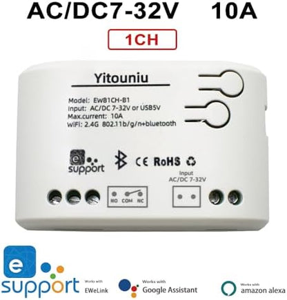 EWeLink 1CH 7-32V WiFi Intelligent Remote Control Relay Switch