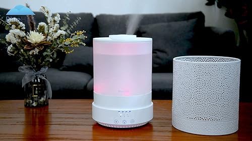 BlueHills 2500 ML XL Essential Oil Diffuser Aroma Humidifier Décor White